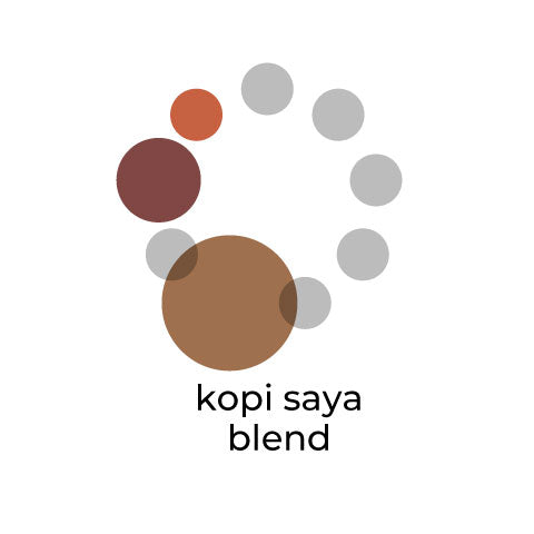 kopi saya blend （タンザニア30：インドネシア40：コロンビア30）